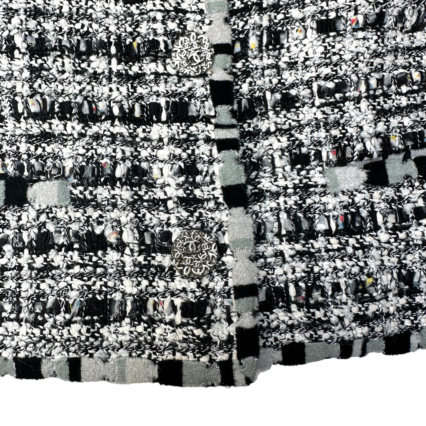 Black & White Tweed Blazer - M