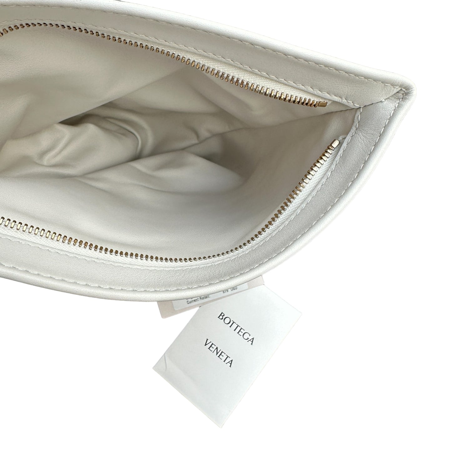 White Leather Small Twist Bag