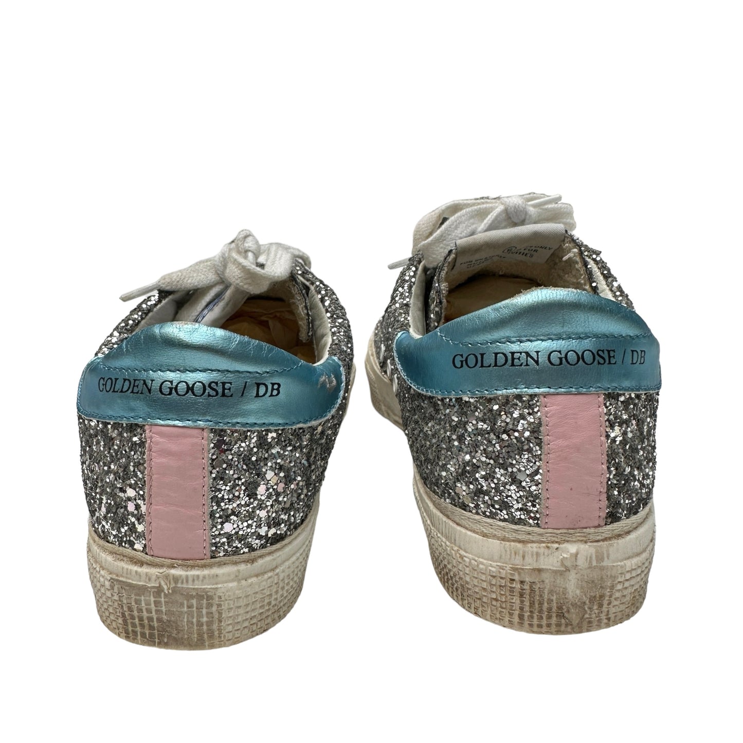 Silver Sparkly Sneakers - 7