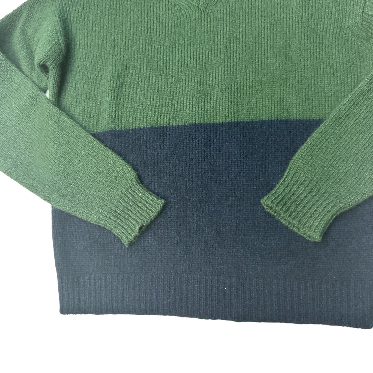 Colorblock Cashmere Sweater - M