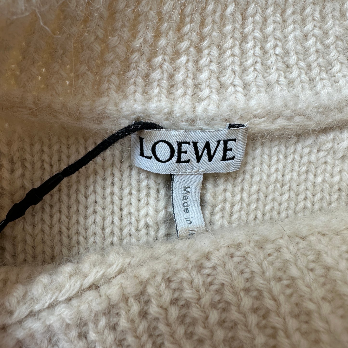 Beige Sweater w/Fringes - S