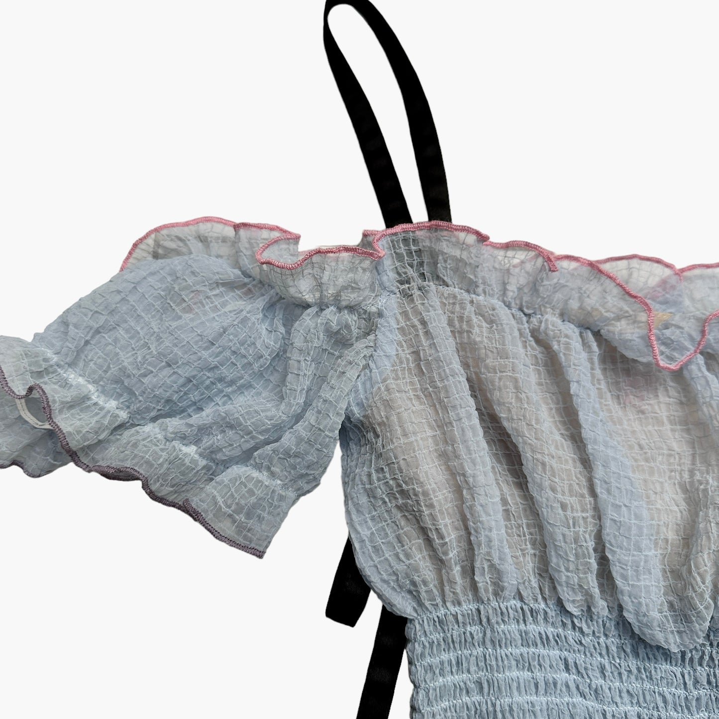 Pale Blue Cropped Top - XS
