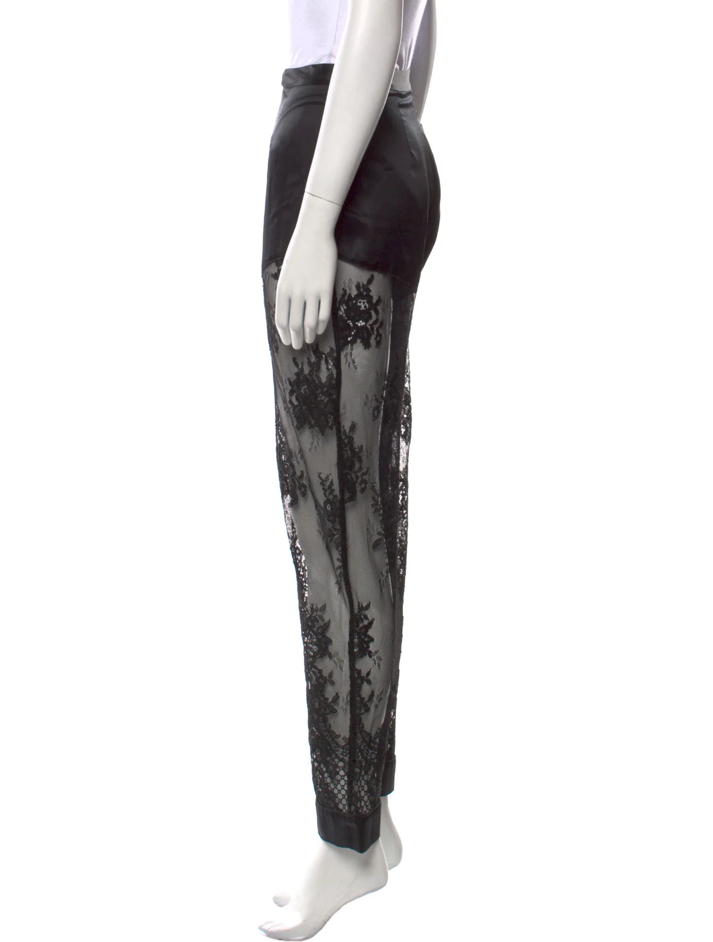 Black Lace Pants - 4