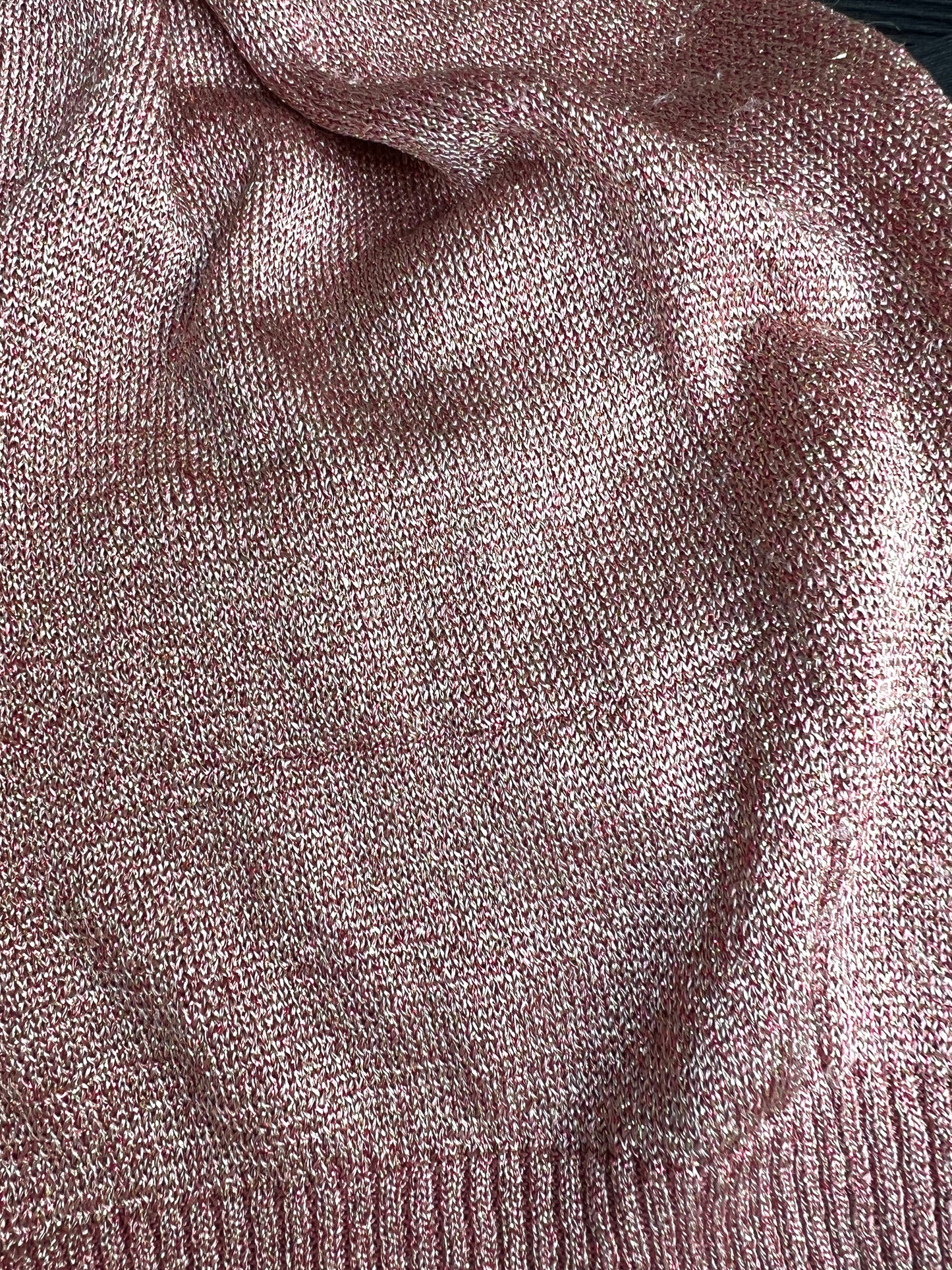 Pink Scoop Neck Top - S
