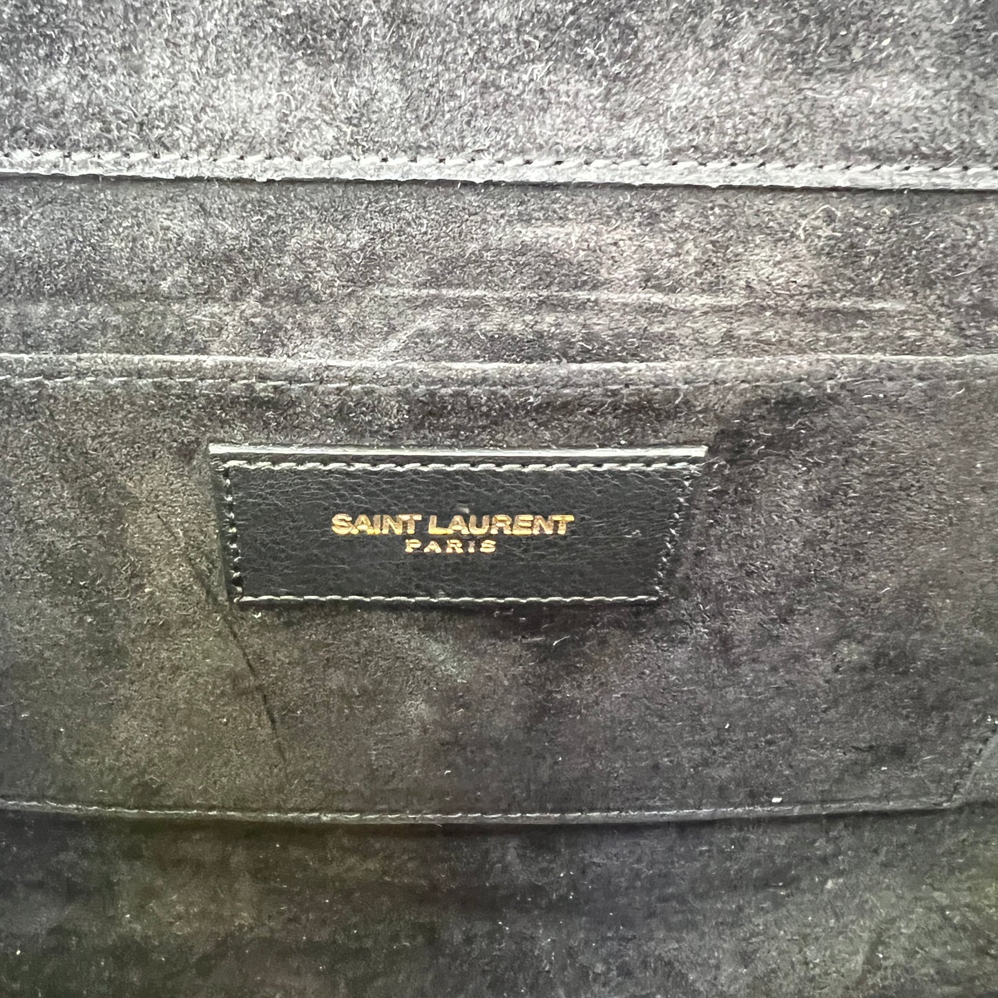 Black Leather Clutch