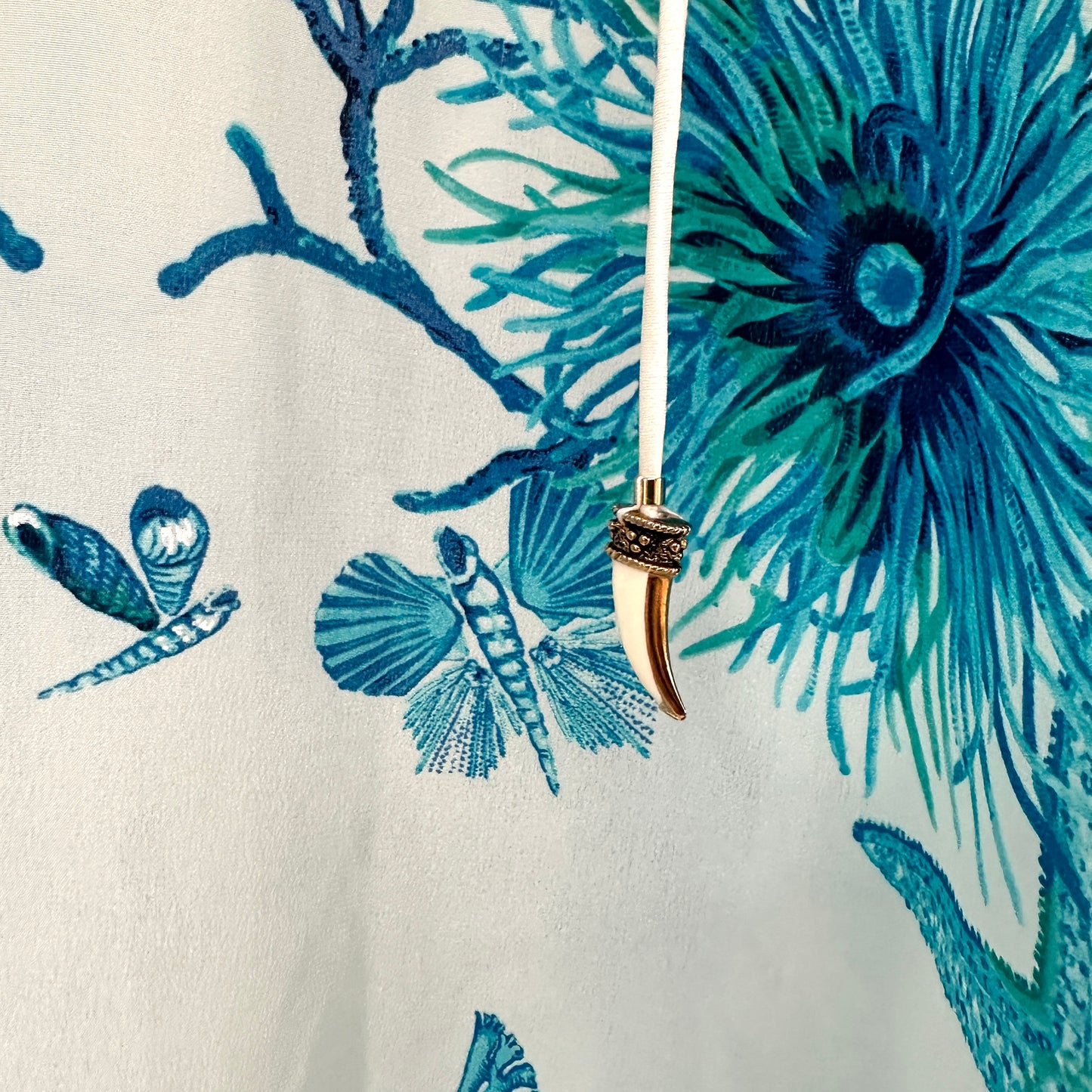 Turquoise & White Kimono - OS