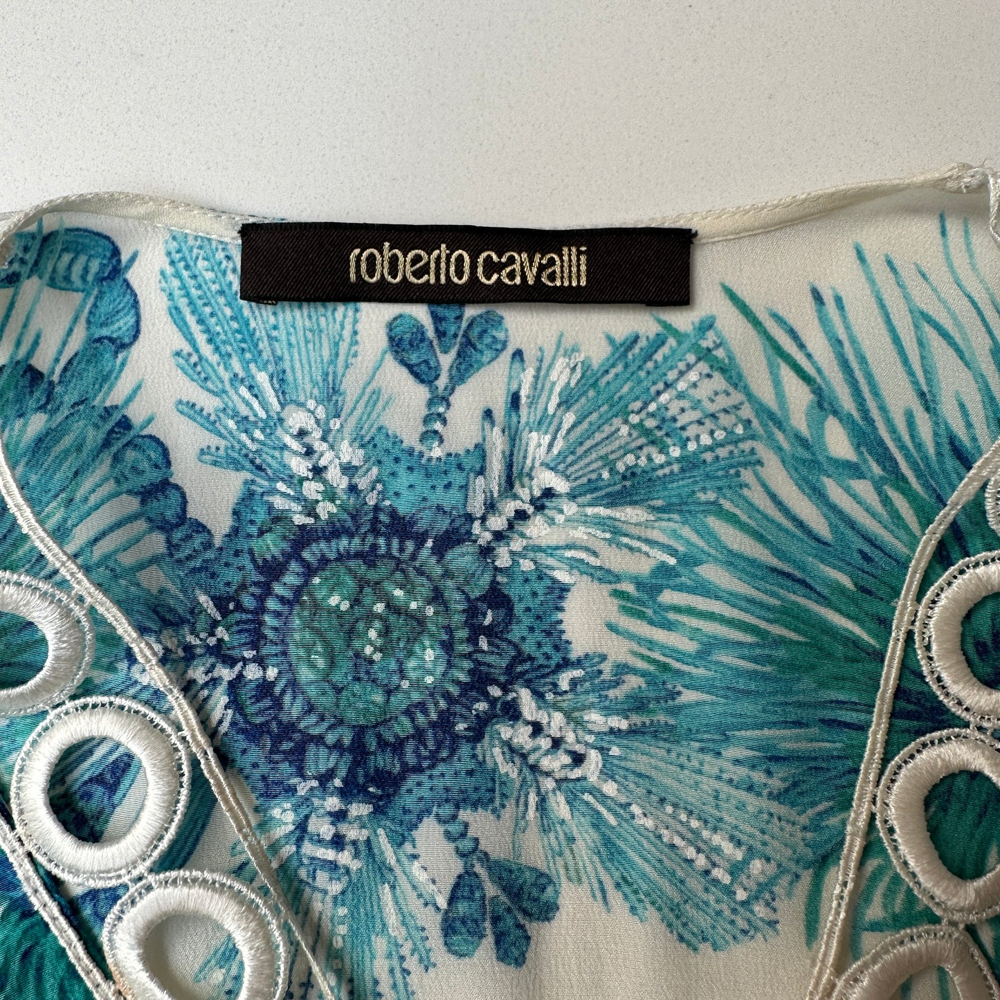 Turquoise & White Kimono - OS