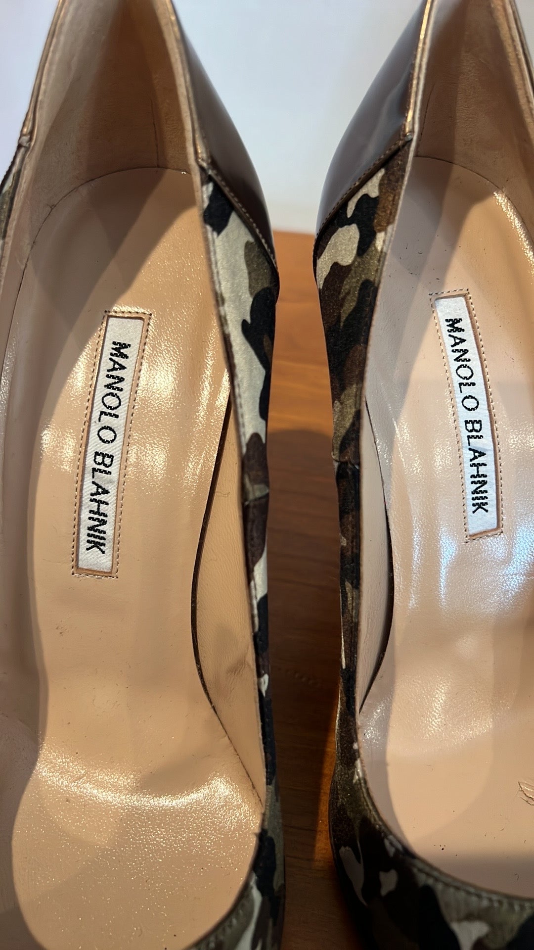 Camouflage Print Heels - 8