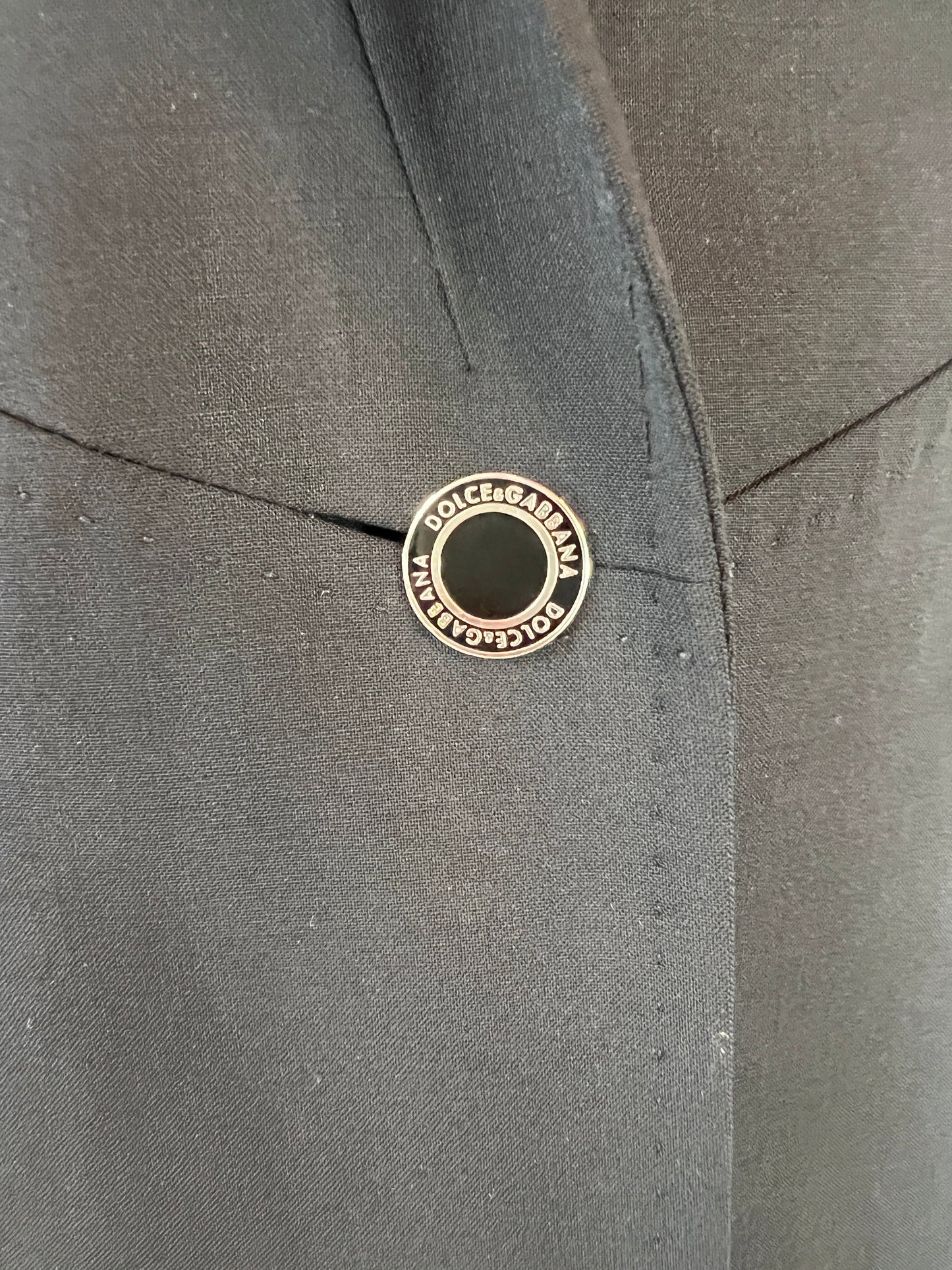 Black Wool Blazer - L