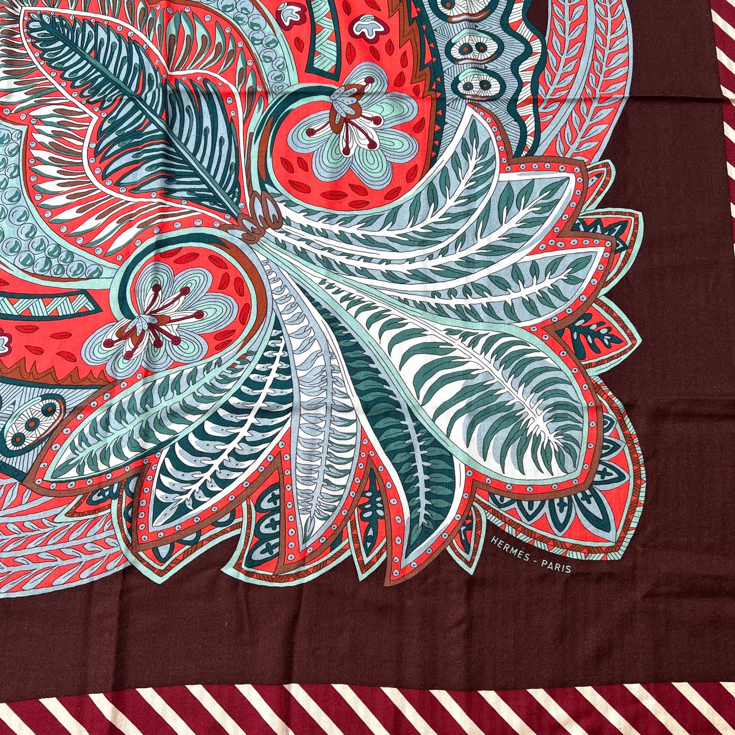 Burgundy Cashmere Shawl