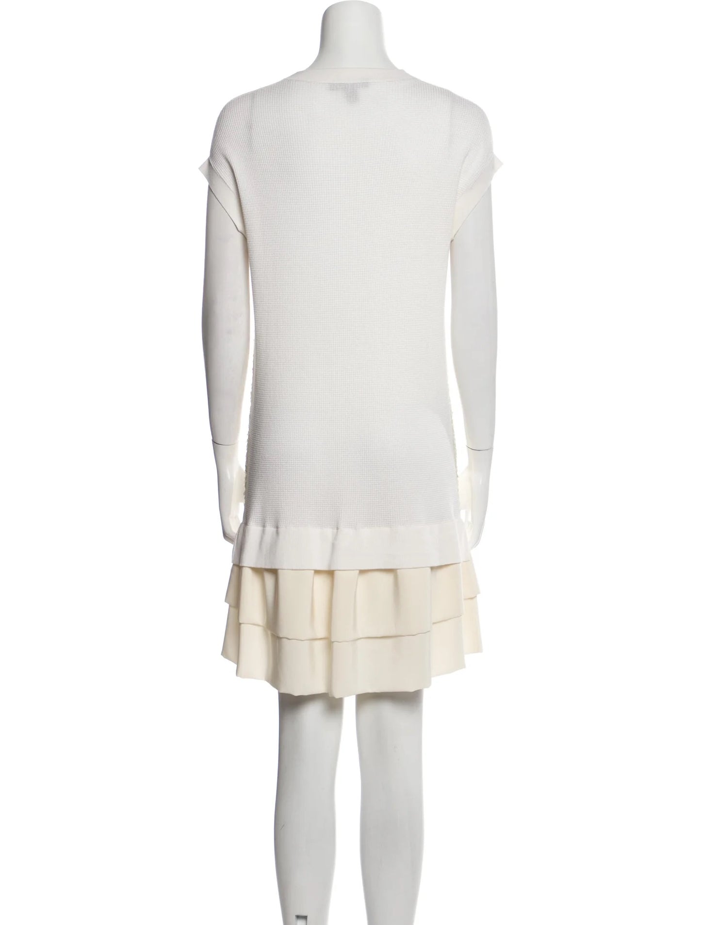 Sequins Cream Dress - M