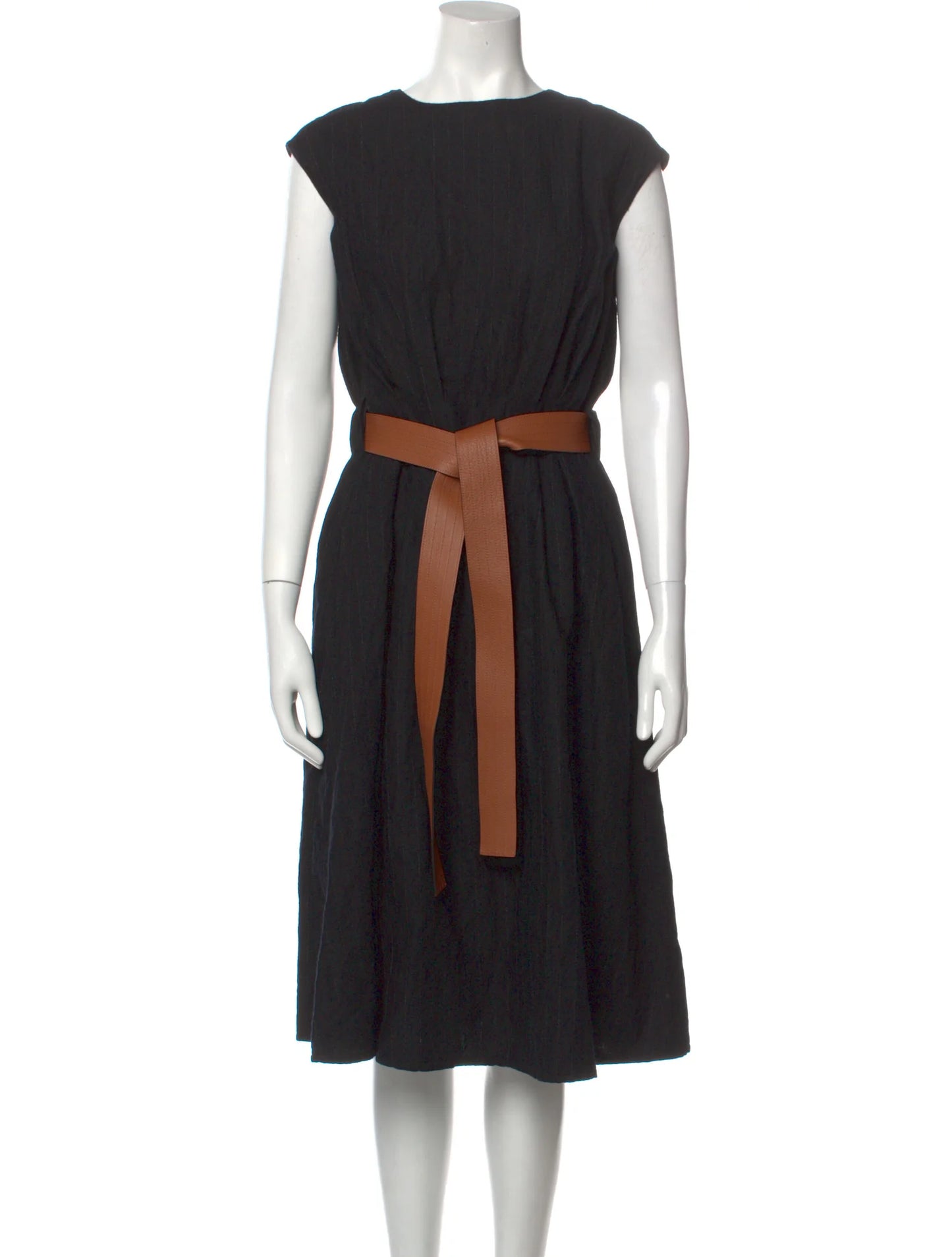 Black Midi Dress - M