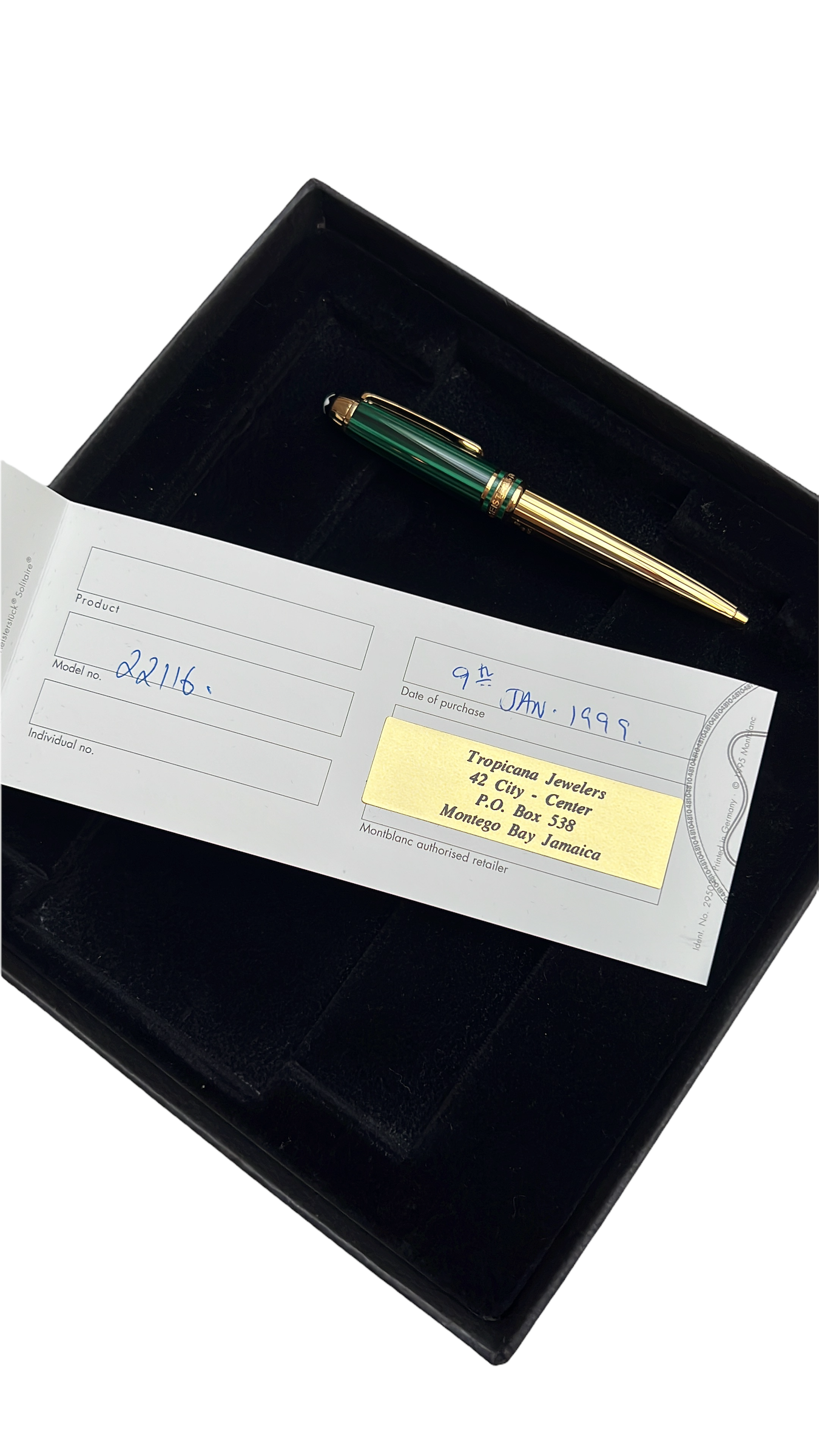 Collectible Yellow Gold Rollerball Pen