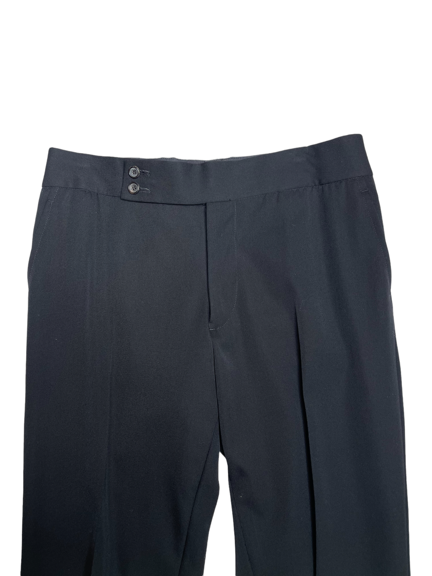 Black Wool Pants - M