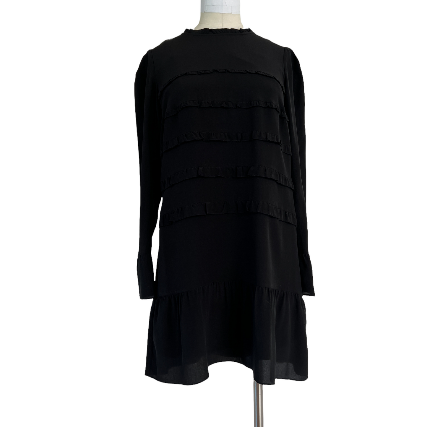 Black Silk Dress - S