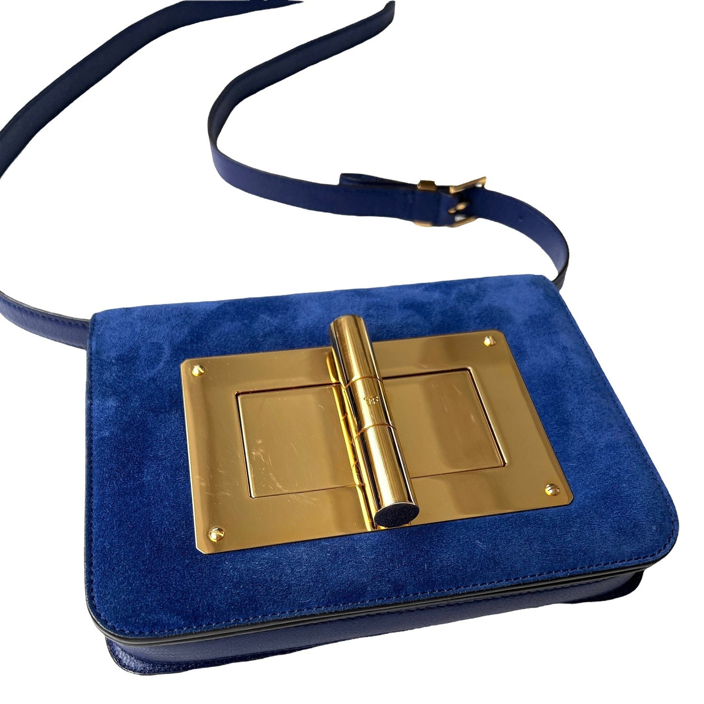 Blue Suede Natalia Bag