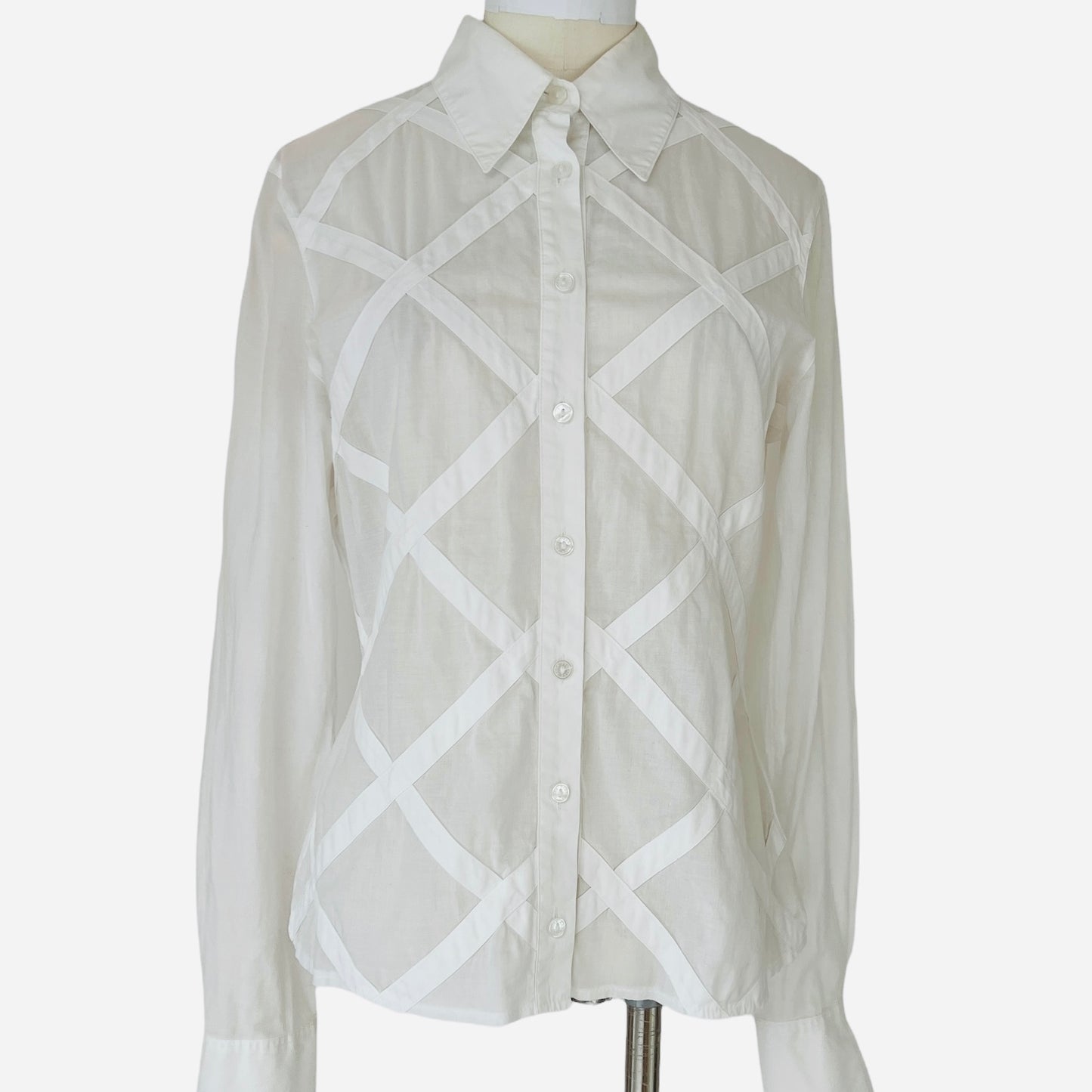 White Button Down Shirt - 2