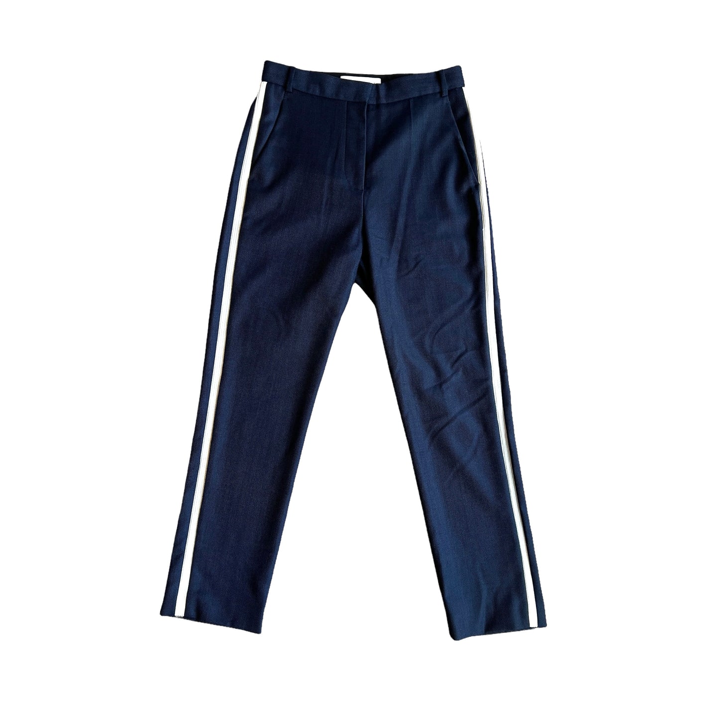Wool Navy Pants - S