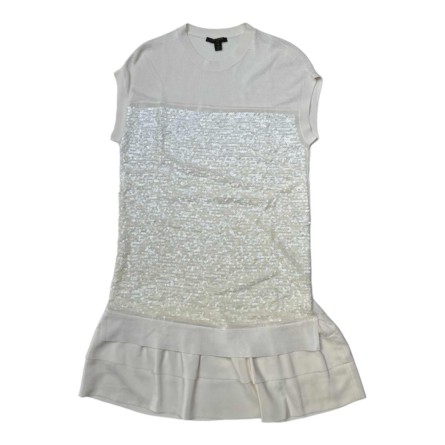 Sequins Cream Dress - M