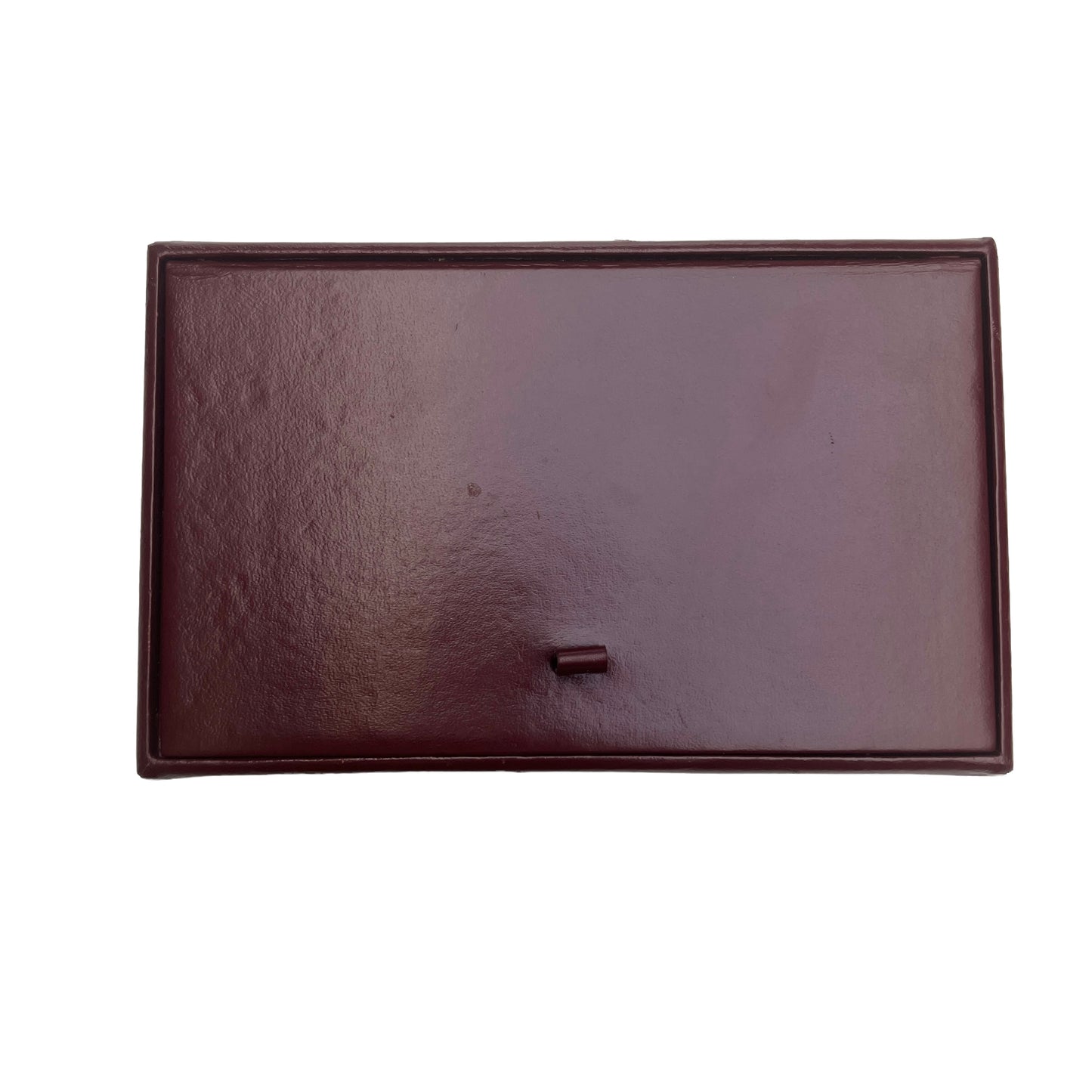 Burgundy Leather Jewelry Trunk