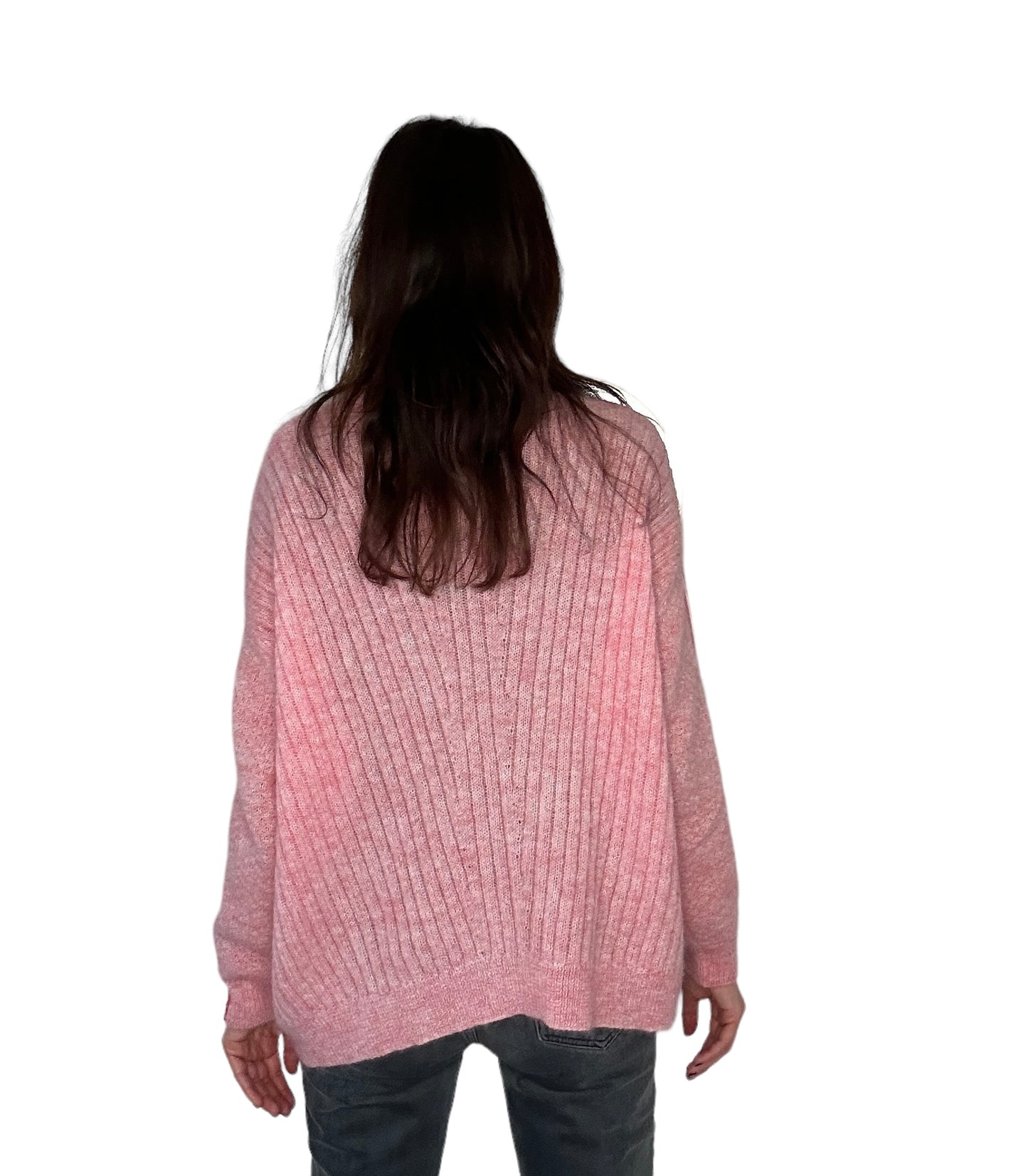 Pink Oversized Sweater - M
