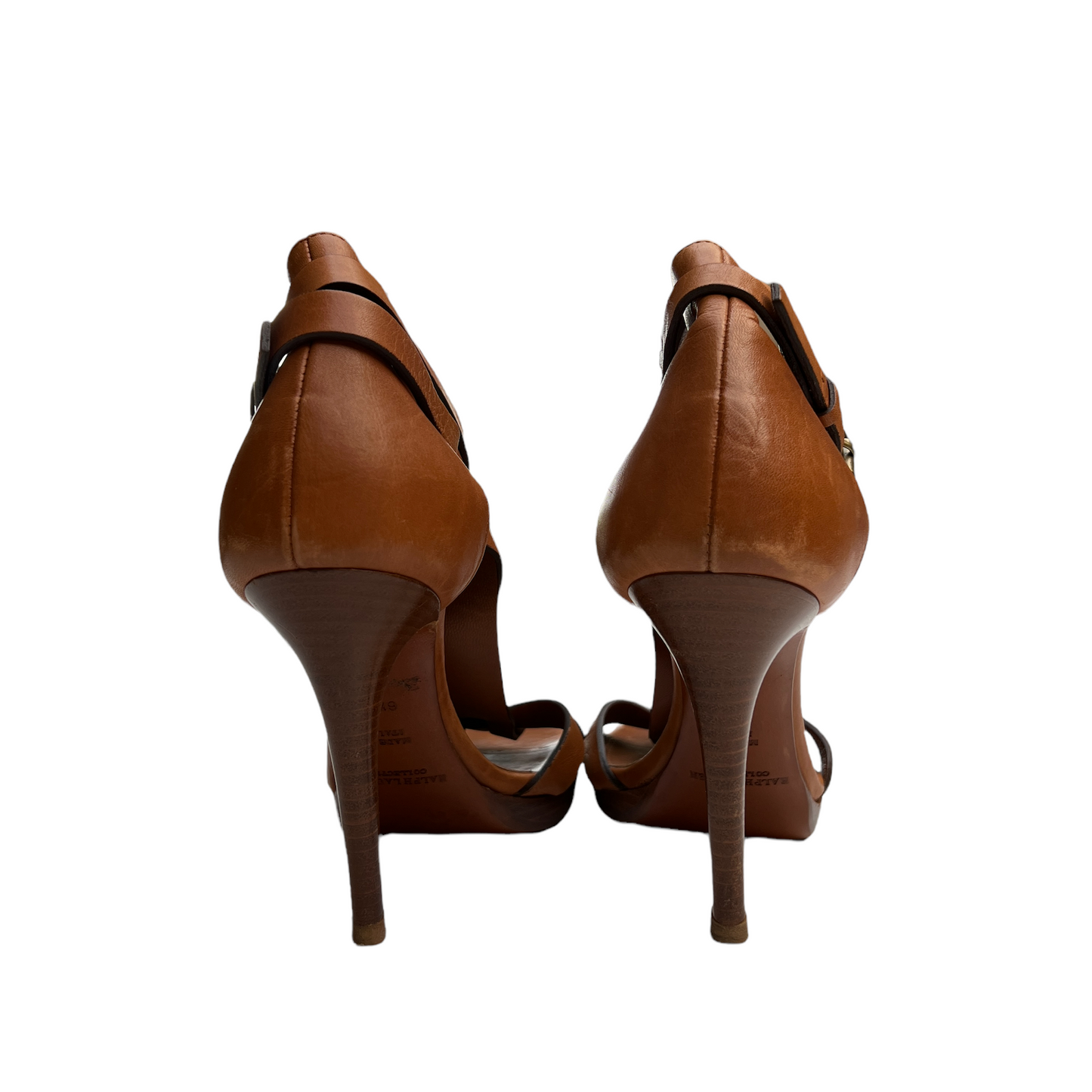 Tan Heeled Sandals - 6.5