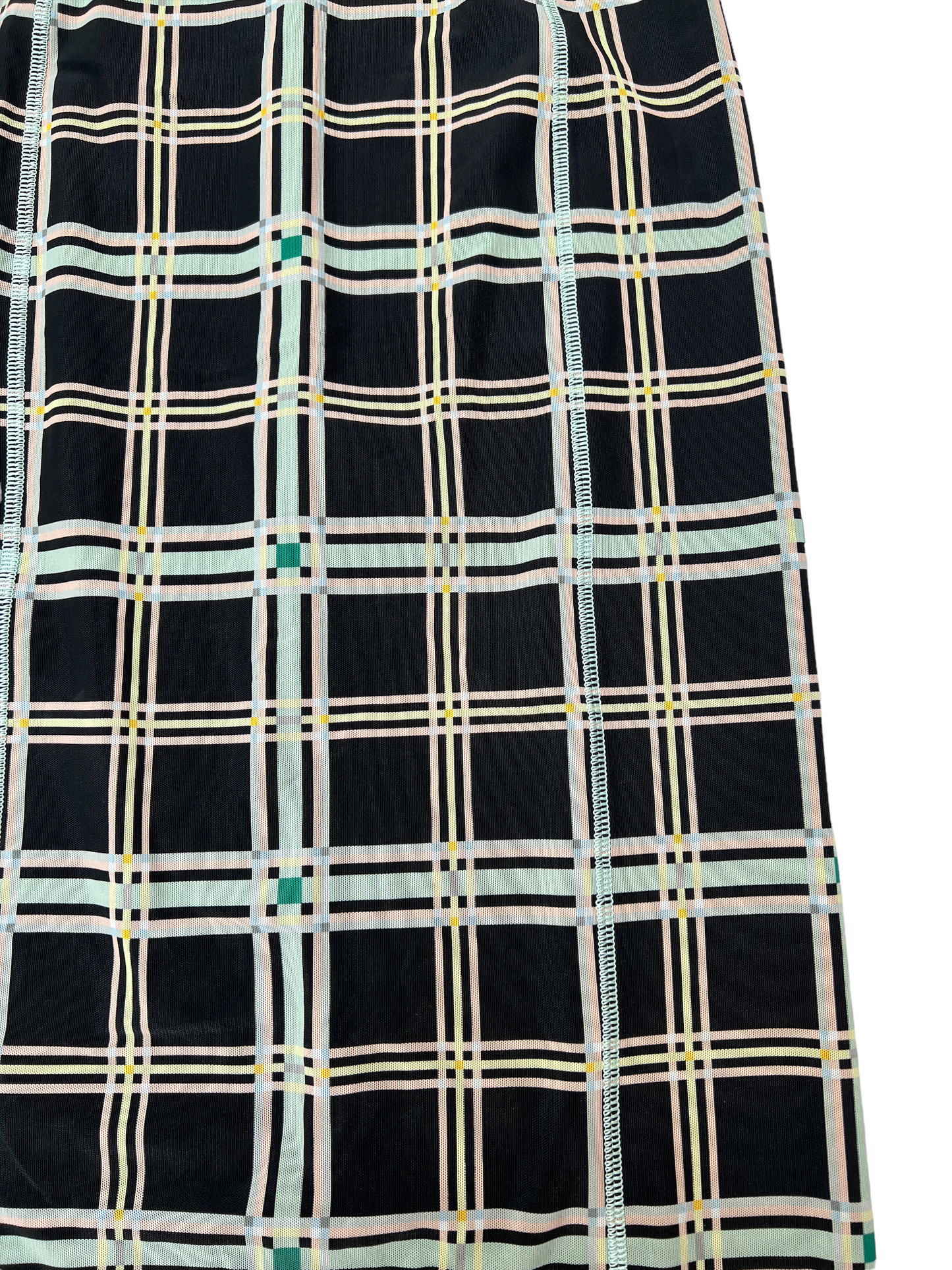 Pencil Checker Skirt - 2