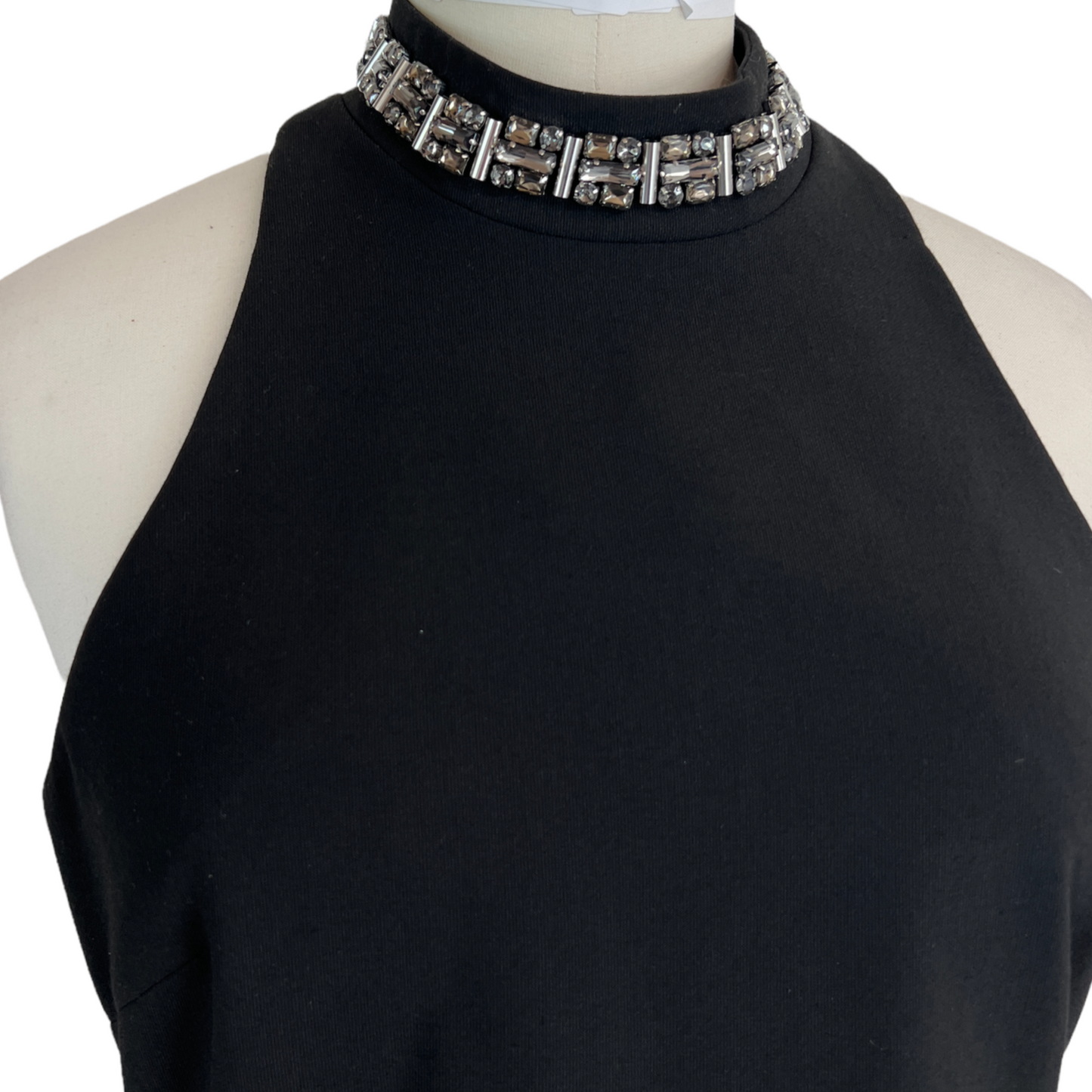 Black Dress with Crystals - 4