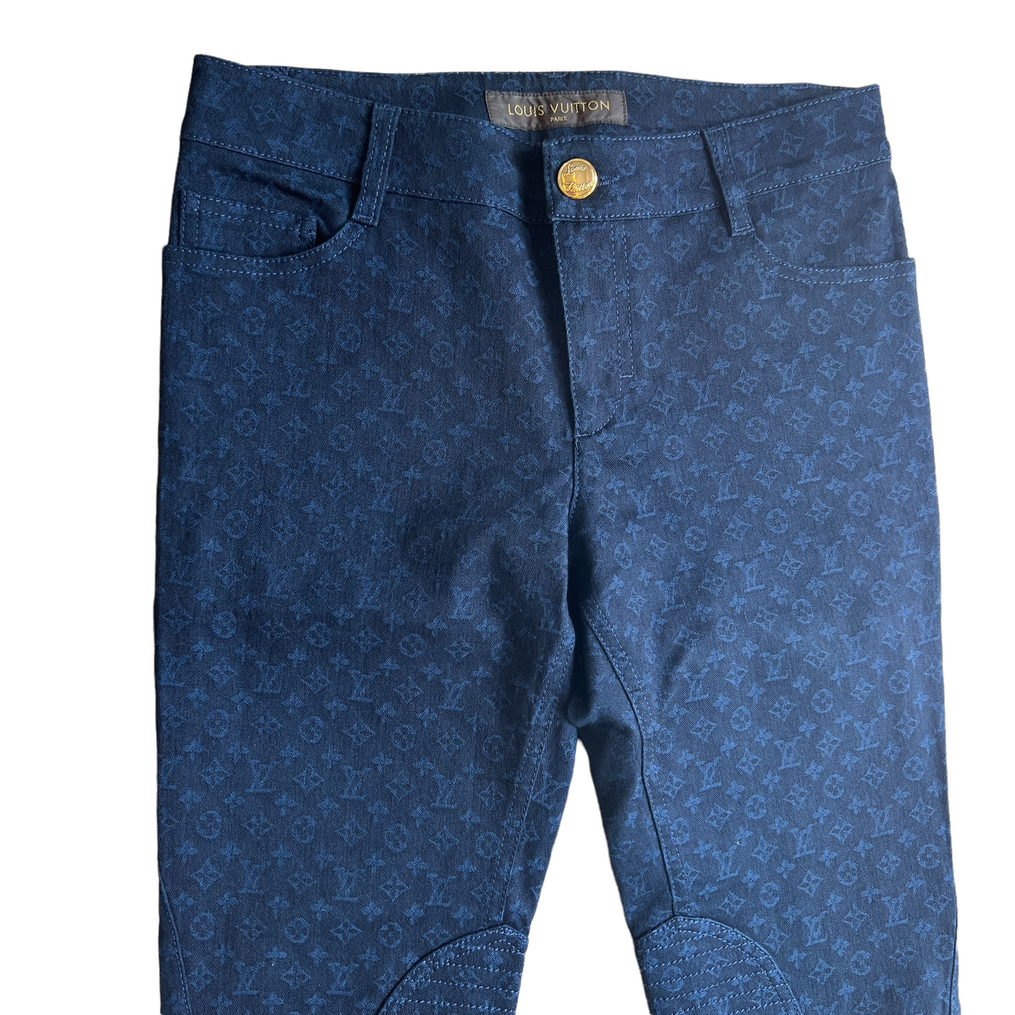 Monogram Blue Jeans - S