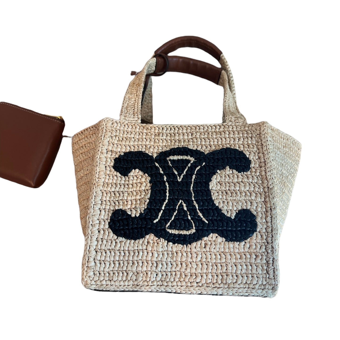 Celine 2022 Raffia Square Basket
