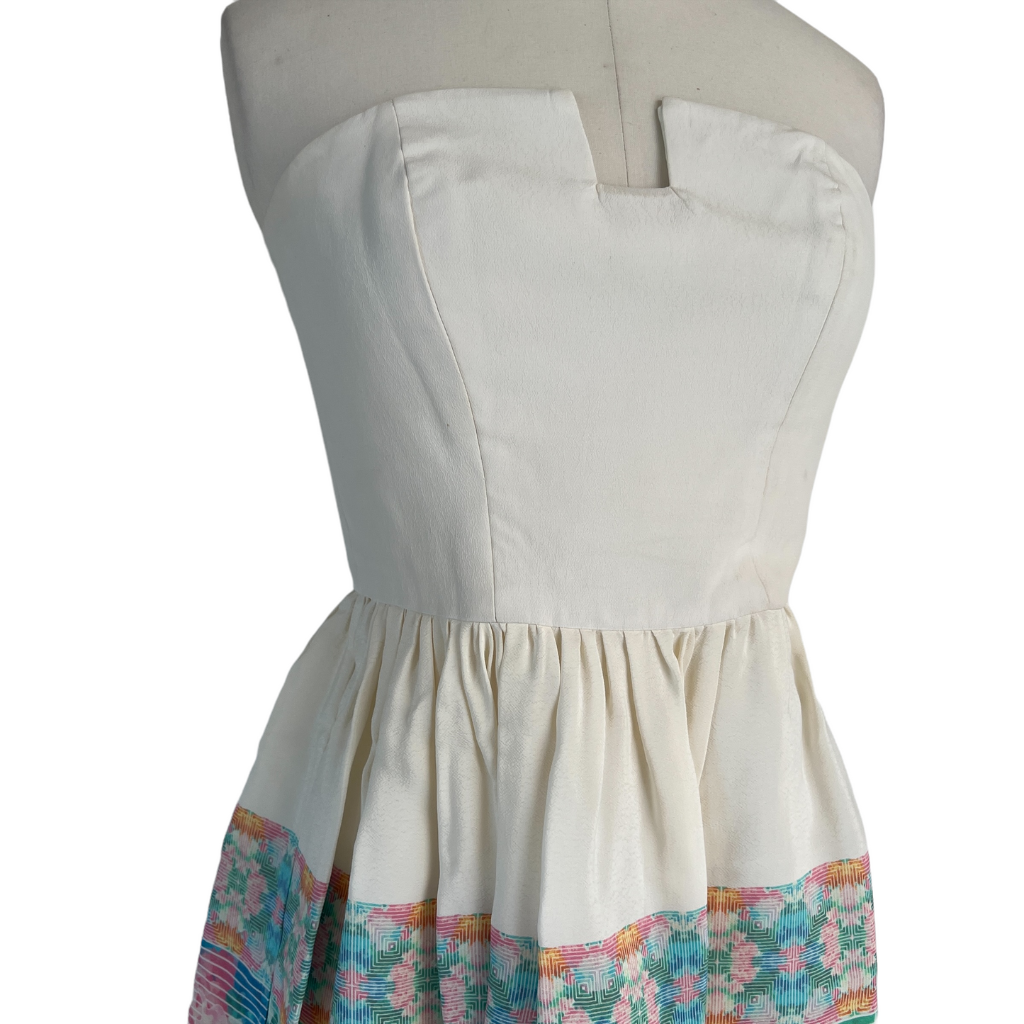 White Bustier Dress - 0