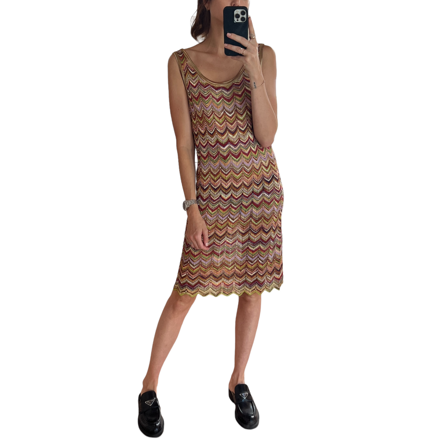 Knee-Length Dress - S