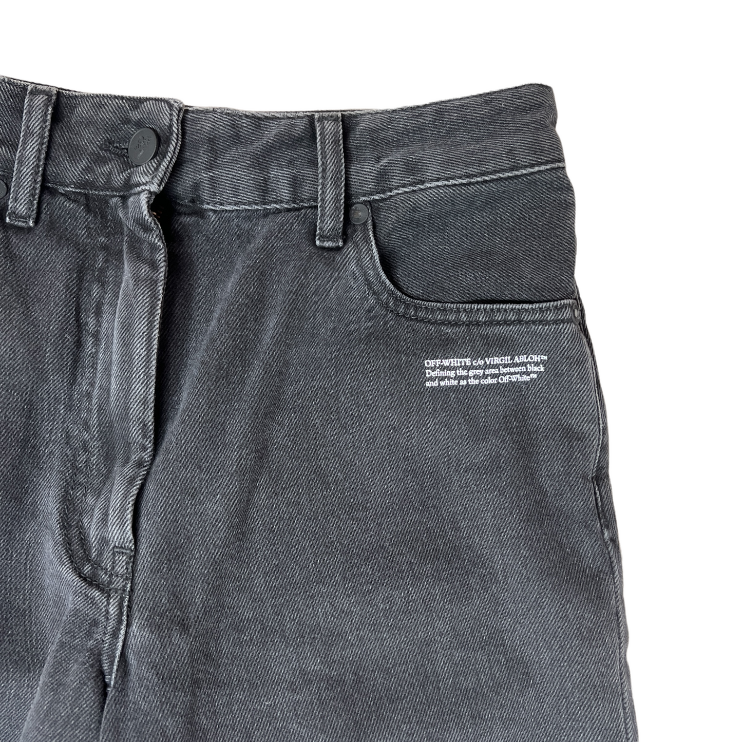 Off-White Grey Jeans - 25