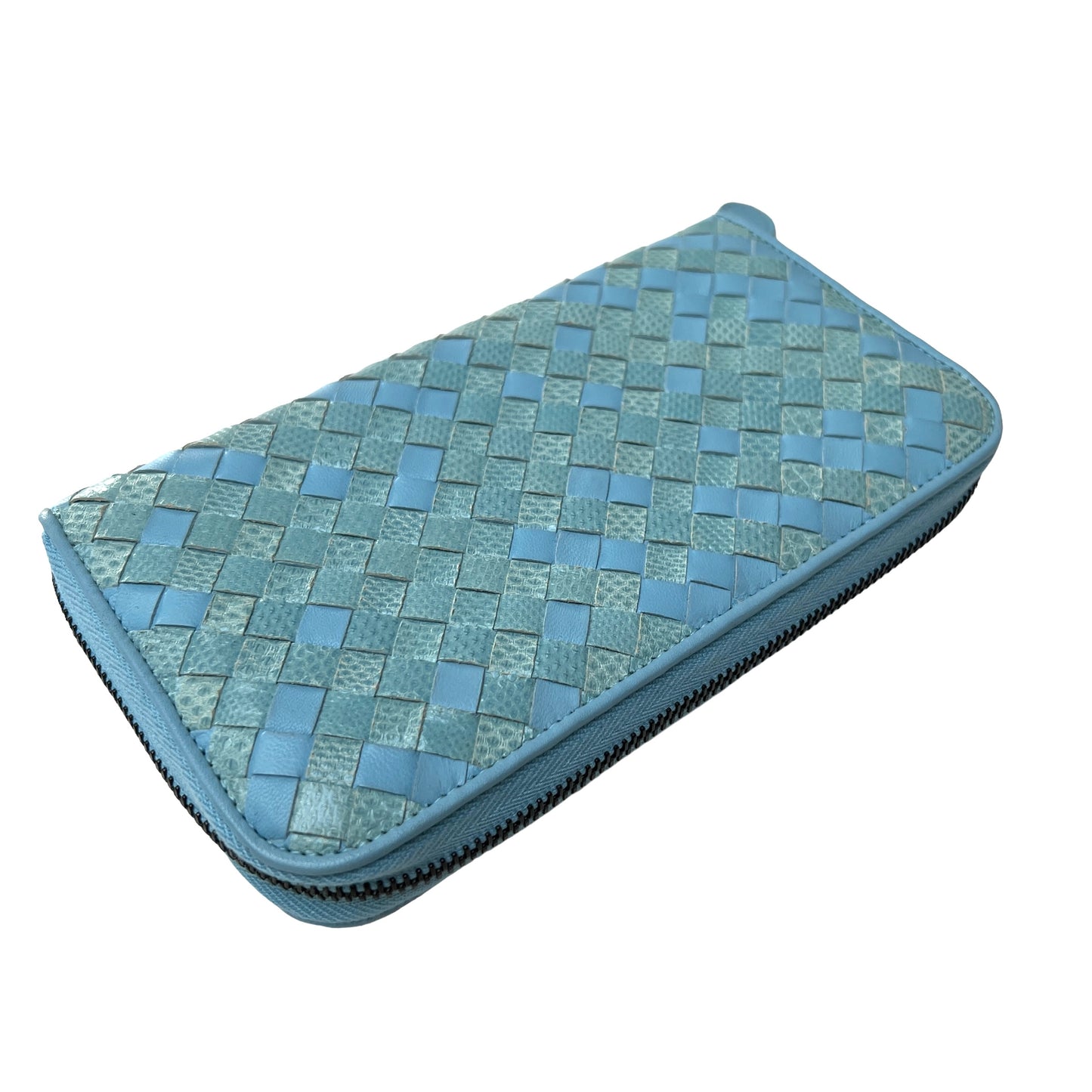 Light Blue Continental Wallet