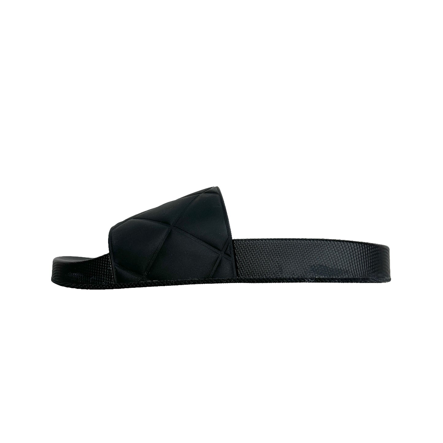 Black Rubber Slides - 8