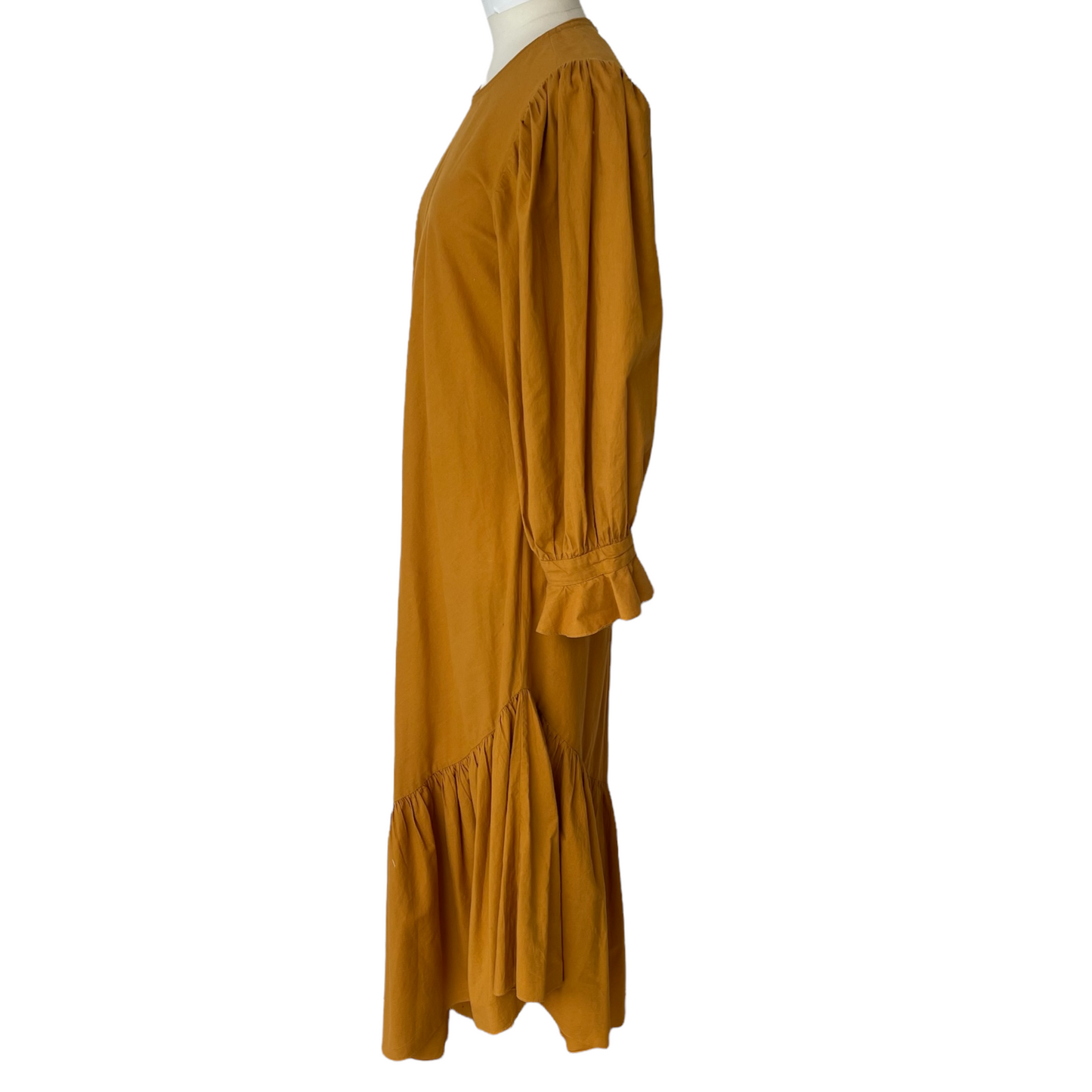 Mustard Cotton Dress - S