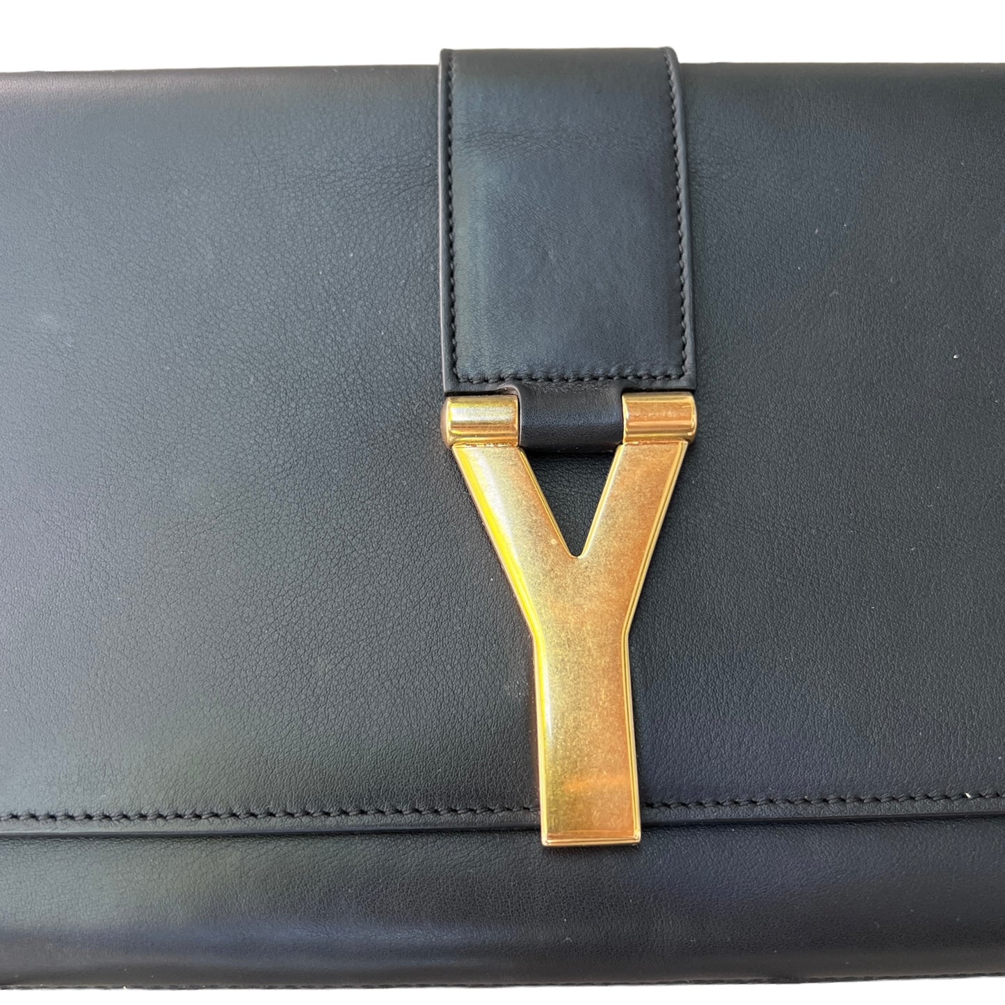 Black Leather Clutch