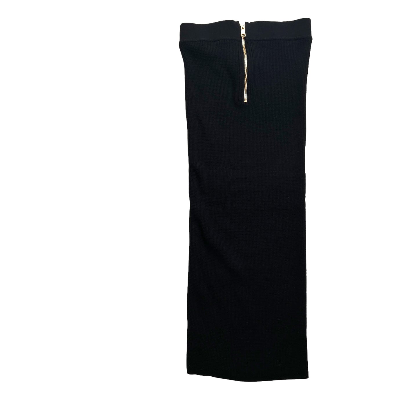 Black Wool Skirt - S