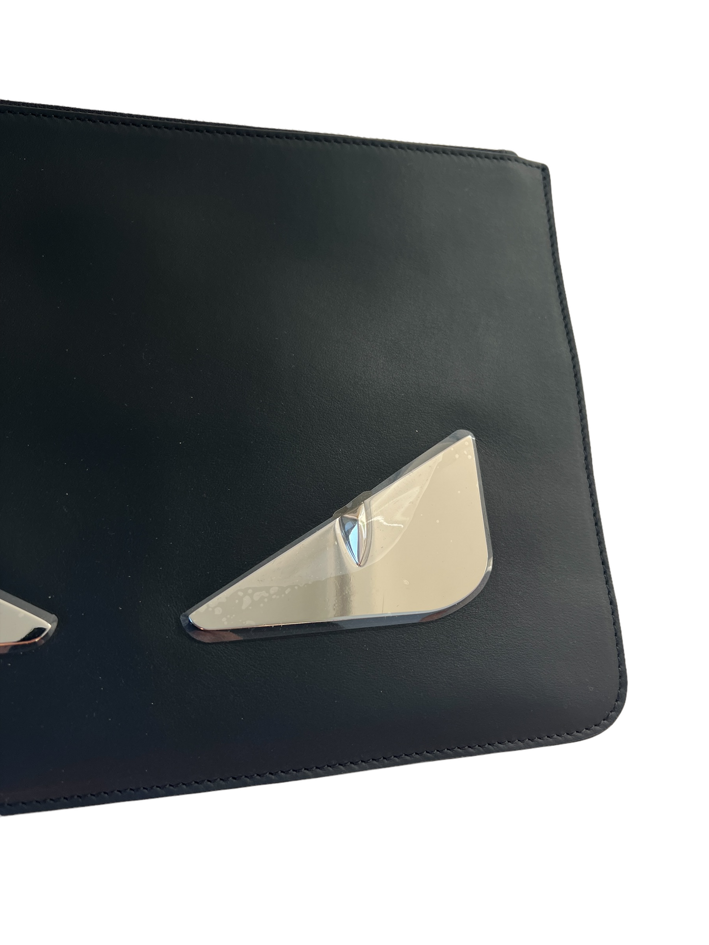 Black Leather Clutch