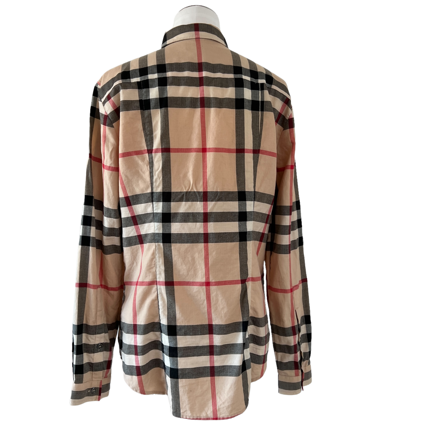 Beige Checkered Shirt - M