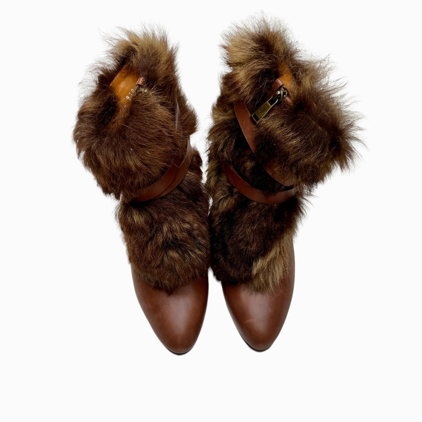 Brown Leather Boots - 10