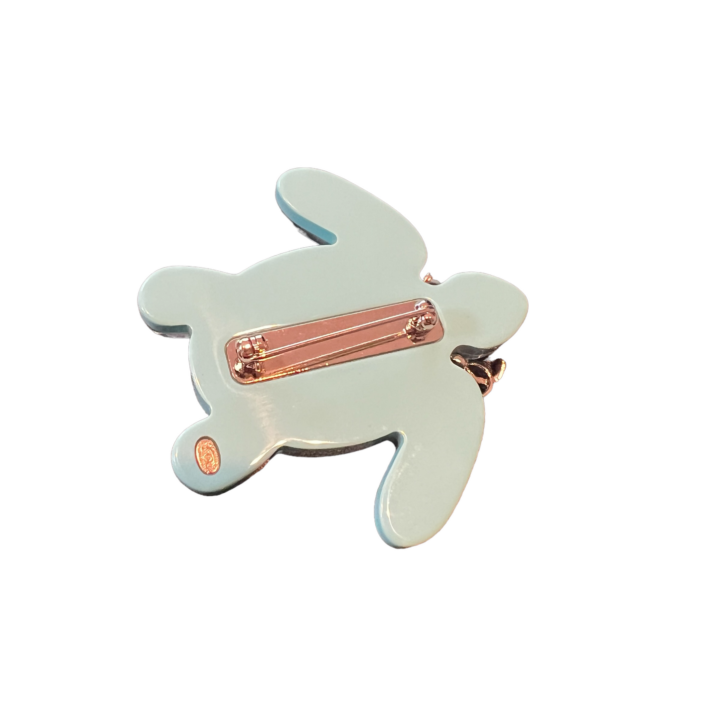 Resin Logo Turtle Brooch