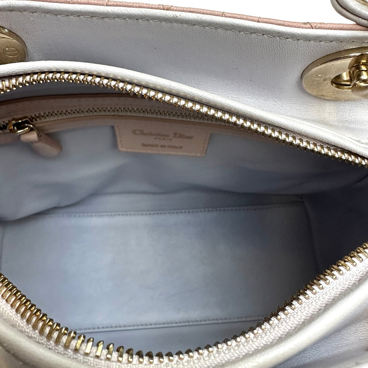 Small Tricolor Lady Dior Bag