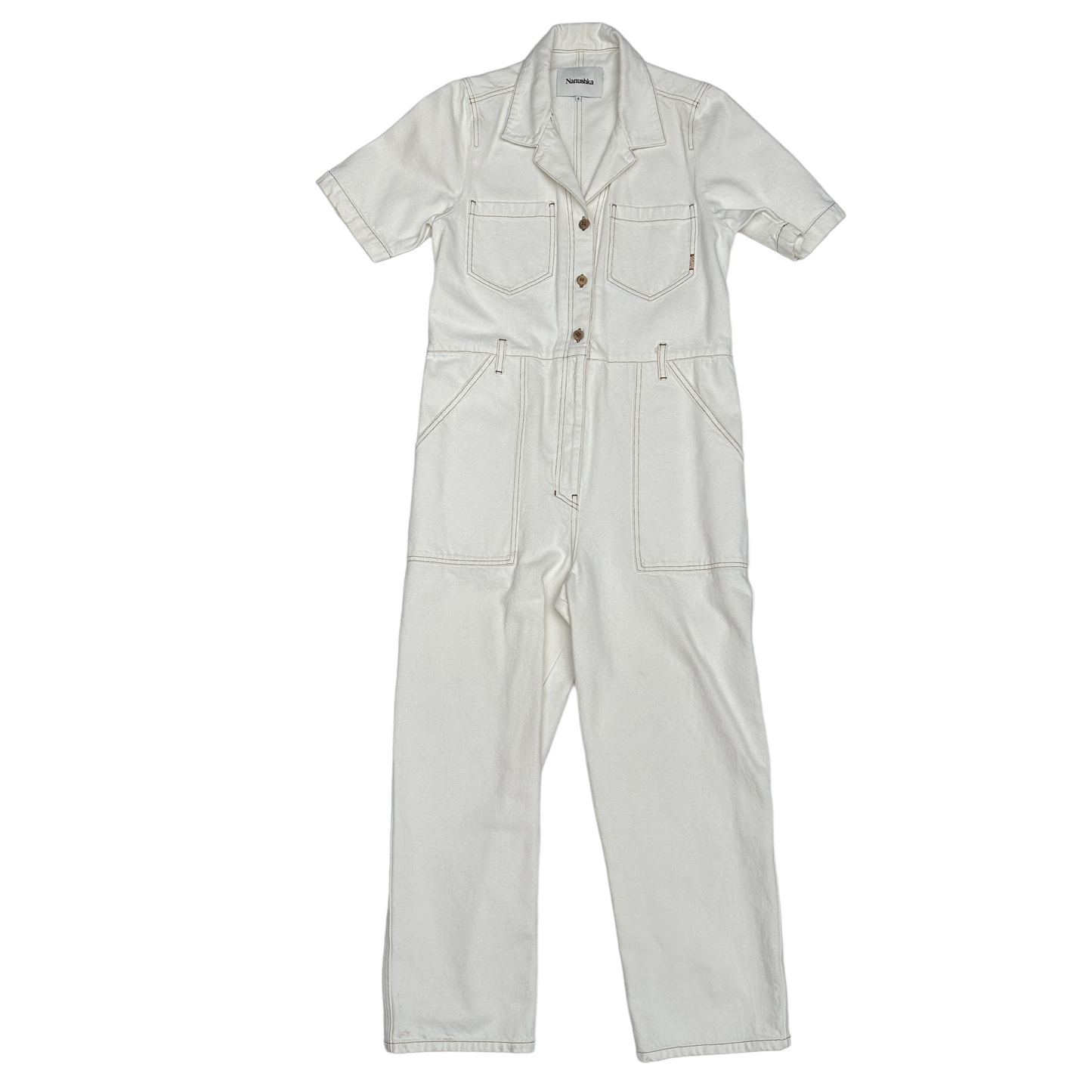 Cream Overalls - S
