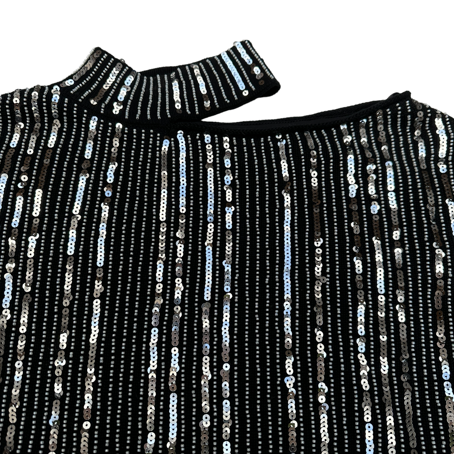 Sequins Cut Out Sweater - S