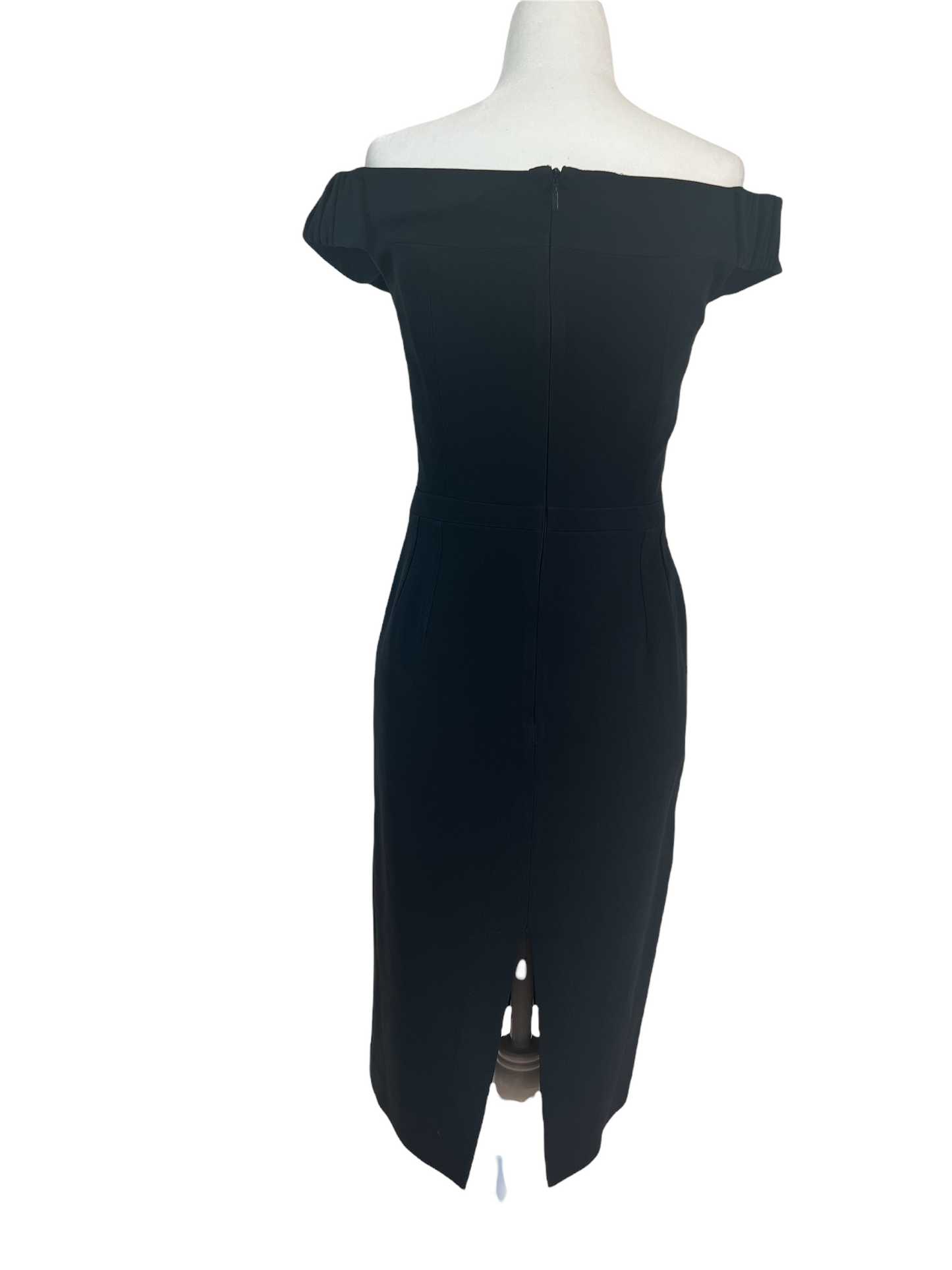 Black Bateau Neckline Dress - M