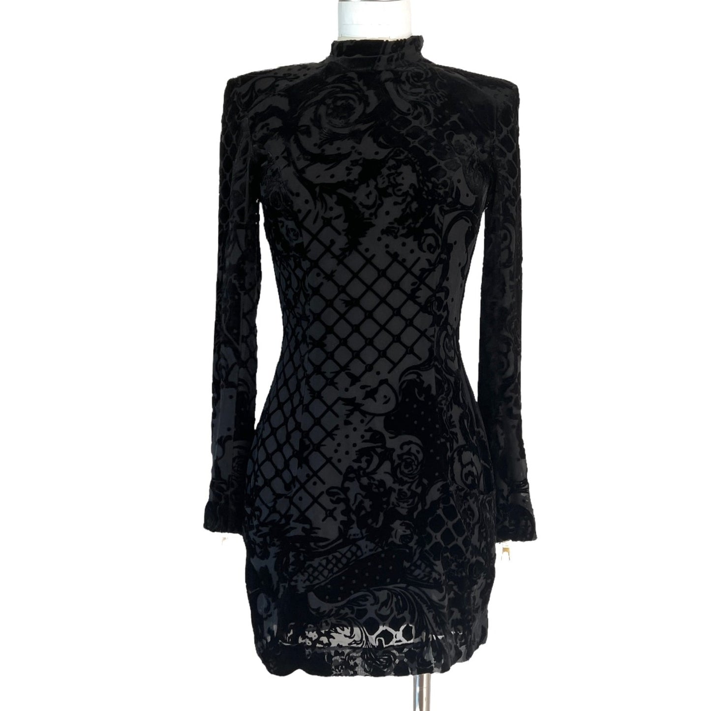 Black Long Sleeves Dress - 4