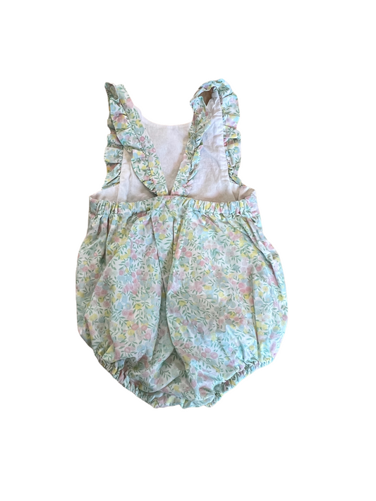 Green Bloomer and Hat - 12M