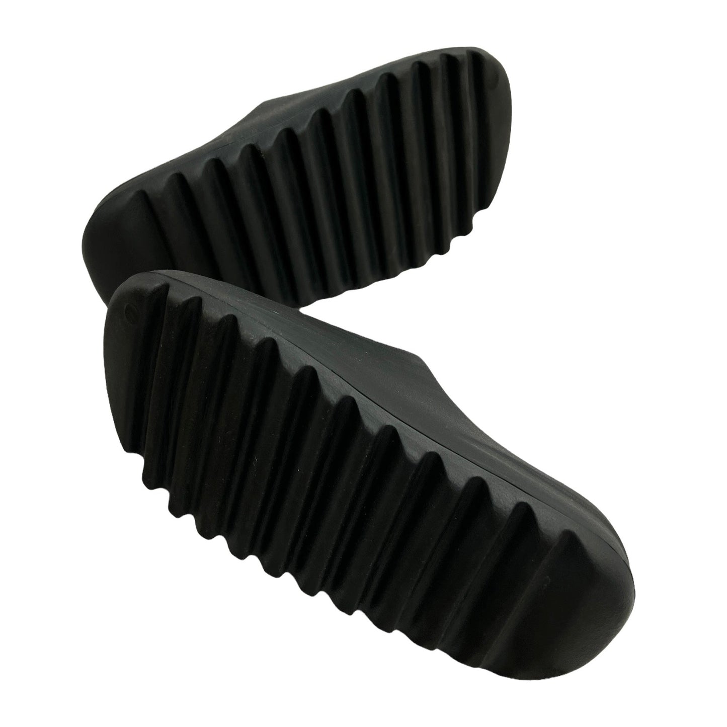 Black Rubber Slides - 8