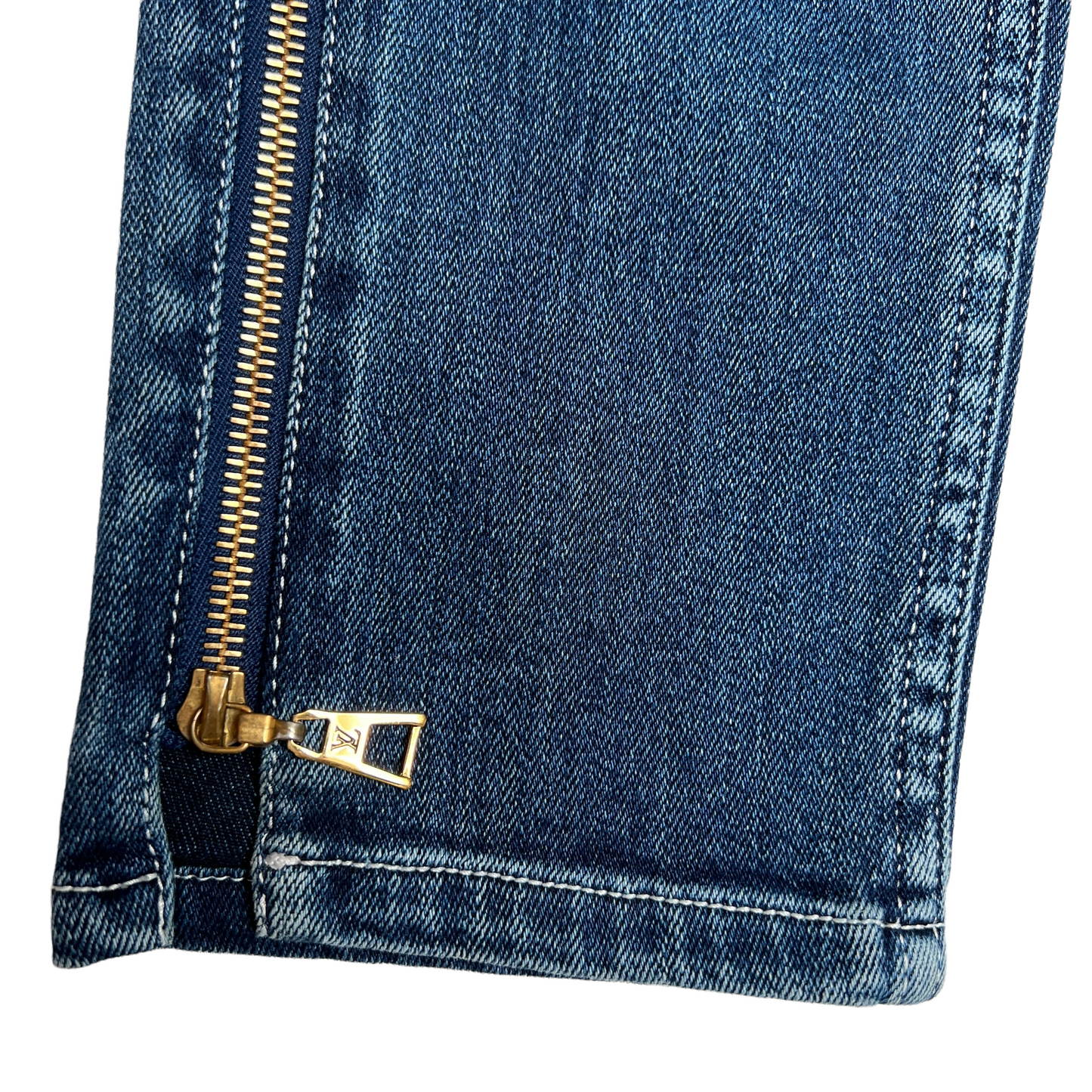 Blue Jeans with Zippers - S